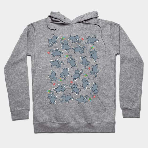 Elephants! Hoodie by Kashidoodles